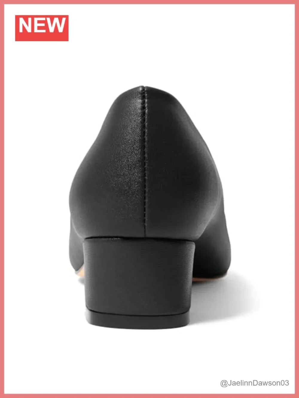 Women's Square Toe Block Heel Pumps Low Chunky Heels Slip On Comfortable Work